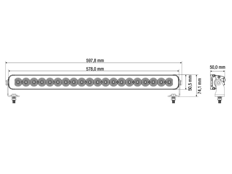 BULLBOY PROLINE REACTOR SINGLE 578 - Lampa Robocza LED 17000lm 10-30V - Zdjęcie 2