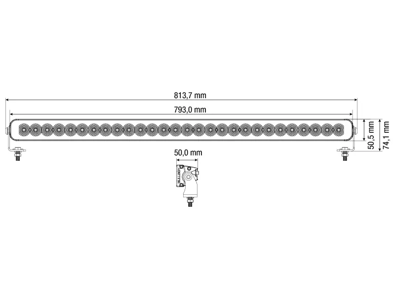 BULLBOY PROLINE REACTOR SINGLE 793 - Lampa Robocza LED Panel 22000lm 10-30V - Zdjęcie 2