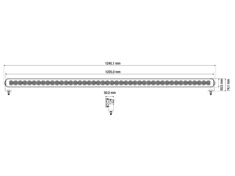 BULLBOY PROLINE REACTOR SINGLE 1230 - Panelowa lampa robocza LED 42000lm 10-30V - Zdjęcie 2