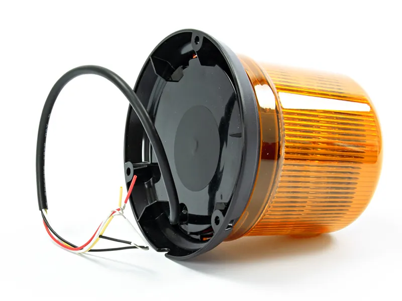 AXIXTECH Kogut LED Ostrzegawczy 12-24V - 10 Diod LED, Montaż 3-Śrubowy, 11 Trybów Błysku - Zdjęcie 2