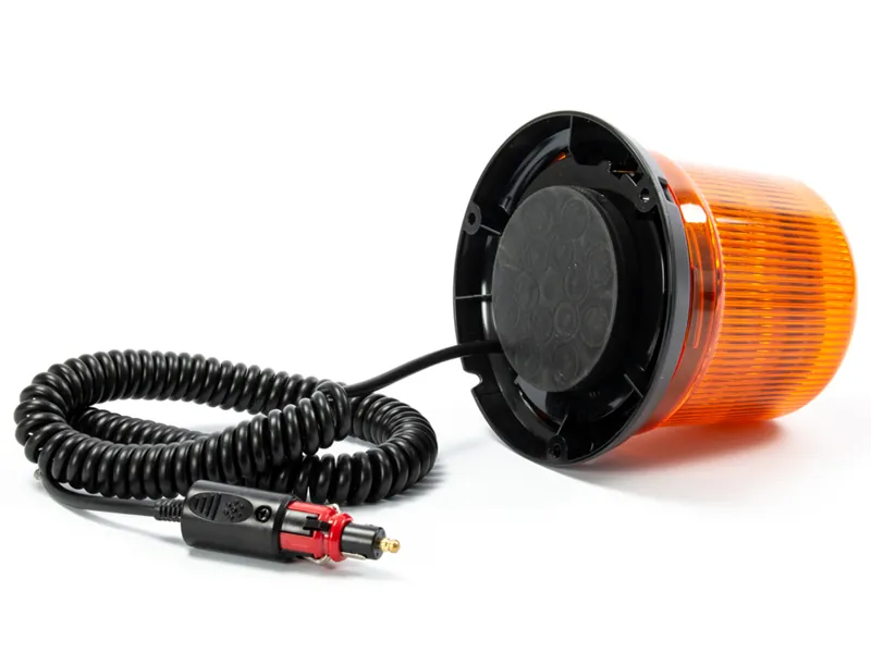 AXIXTECH Kogut LED Magnetyczny Pomarańczowy 12-24V 11 Programów Błysku ECE-R65 - Zdjęcie 2