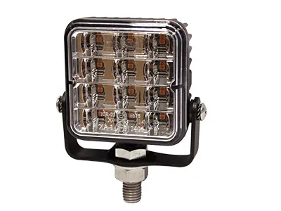 Lampa ostrzegawcza LED 12-24V żółta 74x74mm ECE R65 synchronizacja - Dalekosiezne.pl