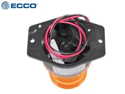 ECCO Kogut LED Ostrzegawczy Pomarańczowy 10-80V Montaż Śrubowy 99x138mm - Zdjęcie 2