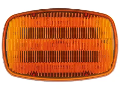 Lampa Ostrzegawcza LED Bateryjna Pomarańczowa 18 LED 160mm z Magnesem - Zdjęcie 2