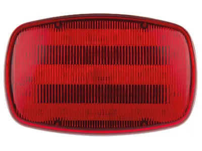 Lampa Ostrzegawcza LED Bateryjna Czerwona 18 Diod z Mocowaniem Magnetycznym 160x100mm - Zdjęcie 2