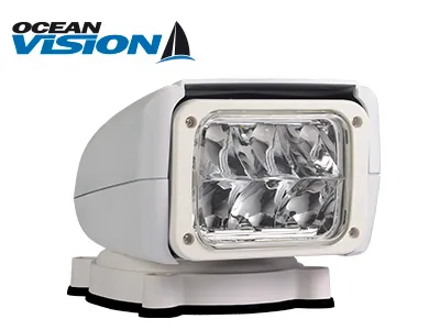 OCEAN VISION Reflektor Szperacz LED 30W 12V z Pilotem - Obrotowy 360°Searchlight - Dalekosiezne.pl