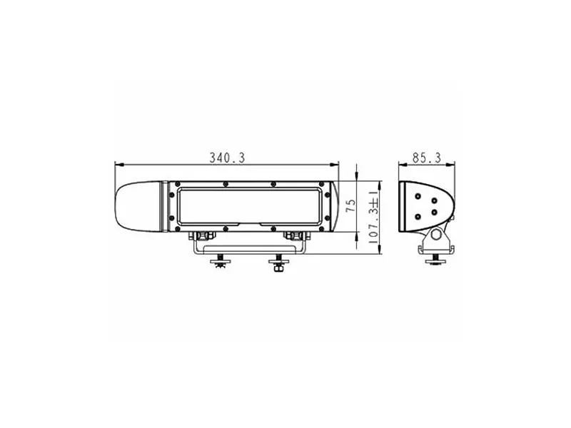 BULLPRO Reflektor LED Lewy 1800lm Heated 9-36V z Homologacją ECE R112 - Zdjęcie 4