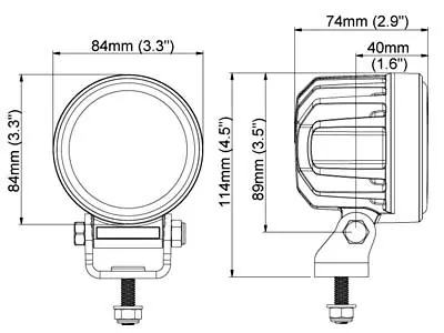 Nordic Lights Canis Pro 330 - Lampa robocza LED 3000lm 9-32V wide flood - Zdjęcie 2