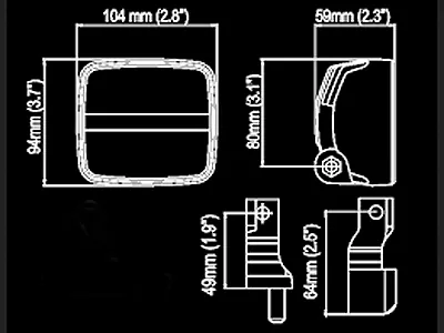 NORDIC LIGHTS KL2001 Lampa Robocza LED 1900lm 12-24V IP68 Flood - Zdjęcie 3