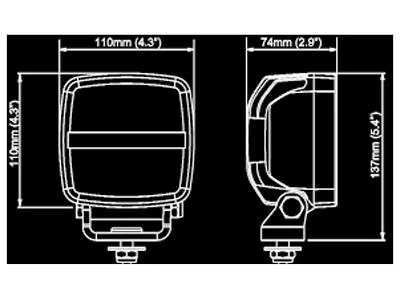 NORDIC LIGHTS KL1401 Lampa Robocza LED 2150lm 12-24V IP69 Flood - Zdjęcie 3