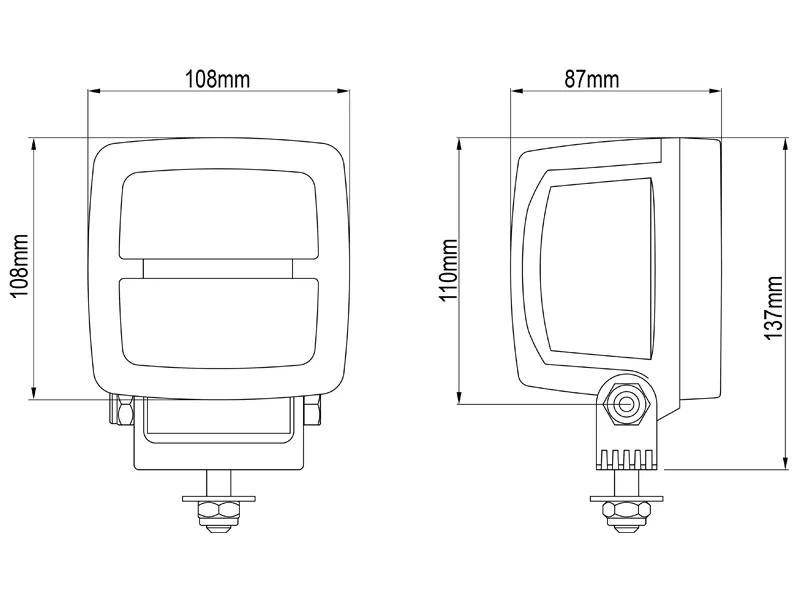 Nordic Lights Scorpius N4406 High Beam - lampa robocza LED 3700lm 9-32V - Zdjęcie 3