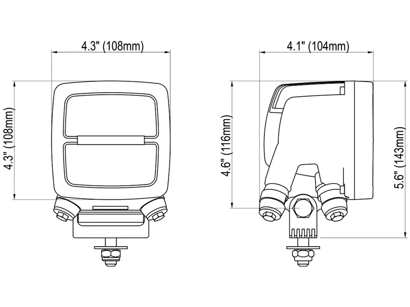 Nordic Lights Lampa robocza LED Flood 6700lm 12-24V z systemem QUAKE - Zdjęcie 2