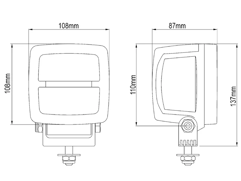 NORDIC LIGHTS Scorpius Pro N4404 - Lampa Robocza LED 5000lm 12-24V Wide Flood - Zdjęcie 2