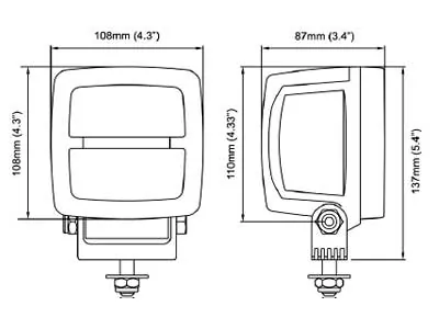 NORDIC LIGHTS Scorpius N4404 Lampa Robocza LED 4800lm 9-32V Soczewka Rozproszona - Zdjęcie 3