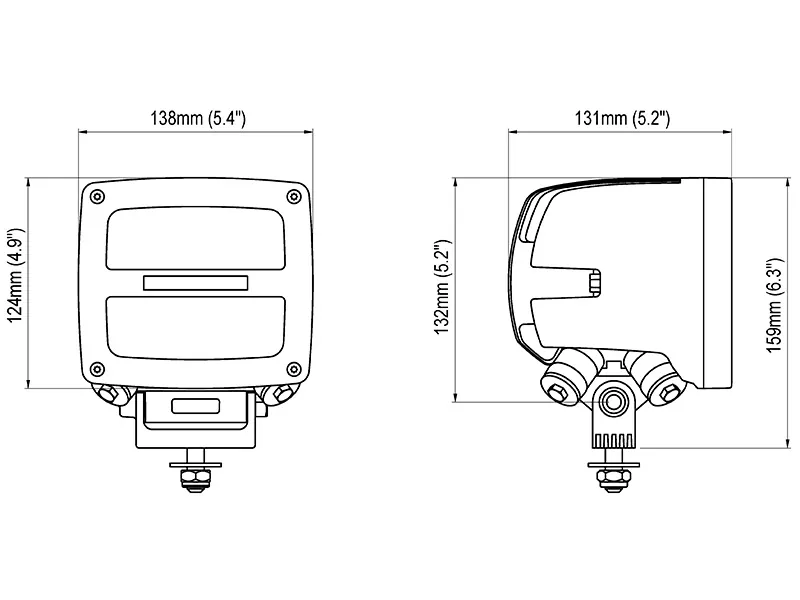 NORDIC LIGHTS Scorpius N4601 QD - Lampa Robocza LED 11500lm 18-32V z Mocowaniem Antywibracjnym - Zdjęcie 2