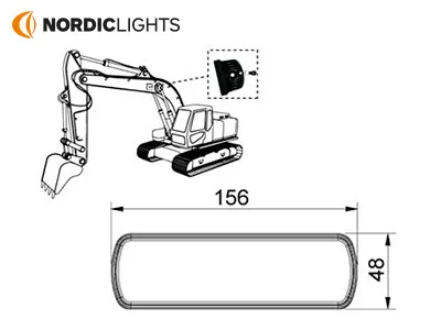 NORDIC LIGHTS Lampa Robocza LED 2700lm 9-32V Kompaktowa - 1605-987205B - Zdjęcie 3