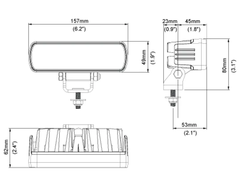 Nordic Lights Pictor GO 620 - Lampa robocza LED 1800lm 12-24V 5000K z rozproszonym światłem - Zdjęcie 3