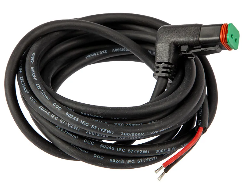 Zestaw okablowania Deutsch 3m - wtyk 2-pin DT kąt 90° - Dalekosiezne.pl