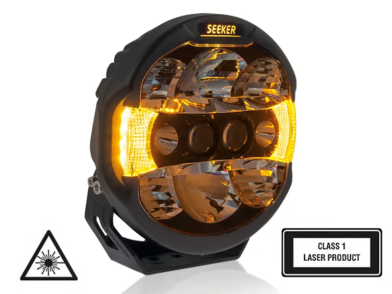 SEEKER QUANTUM LEDZER Okrągła Lampa Hybrydowa LED + Laser 12000lm 10-32V - Dalekosiezne.pl
