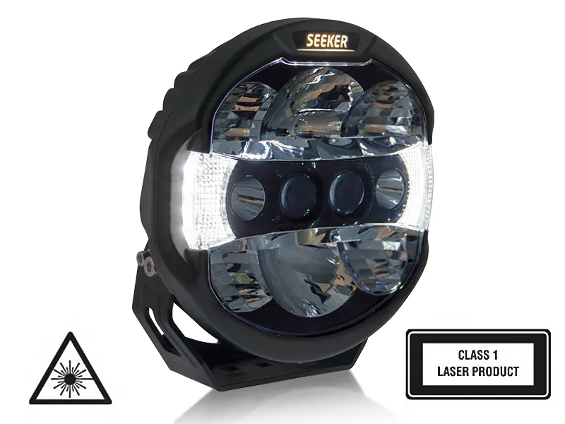 SEEKER QUANTUM LEDZER Okrągła Lampa Hybrydowa LED + Laser 12000lm 10-32V - Zdjęcie 2