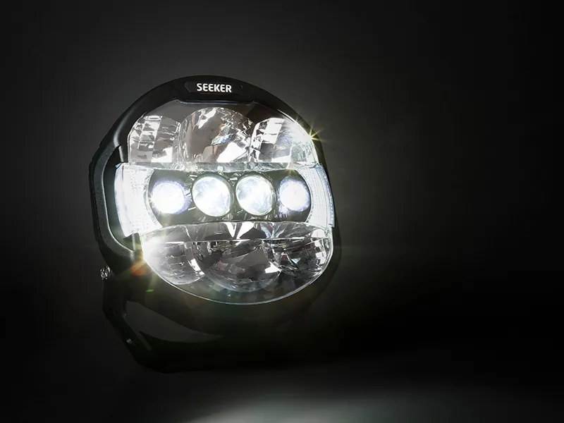 SEEKER QUANTUM LEDZER Okrągła Lampa Hybrydowa LED + Laser 12000lm 10-32V - Zdjęcie 11