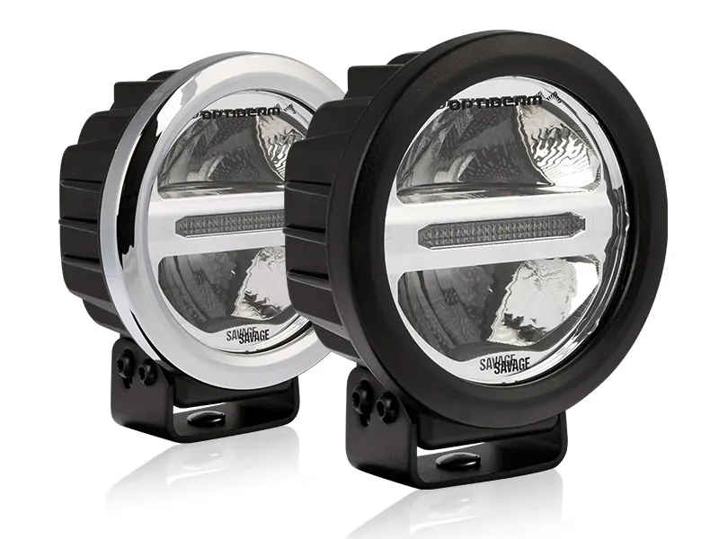 Optibeam Savage 5 Okrągła Lampa LED Drogowa 2000lm 9-36V z Światłami Pozycyjnymi - Zdjęcie 2