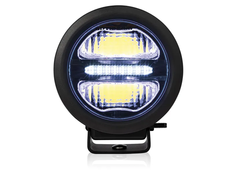 Optibeam Savage 5 Okrągła Lampa LED Drogowa 2000lm 9-36V z Światłami Pozycyjnymi - Zdjęcie 3