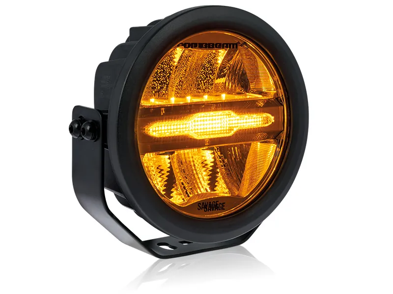 Optibeam Savage 7 - Okrągła Lampa LED Dalekosiężna 6200lm 9-36V z Podświetleniem - Dalekosiezne.pl