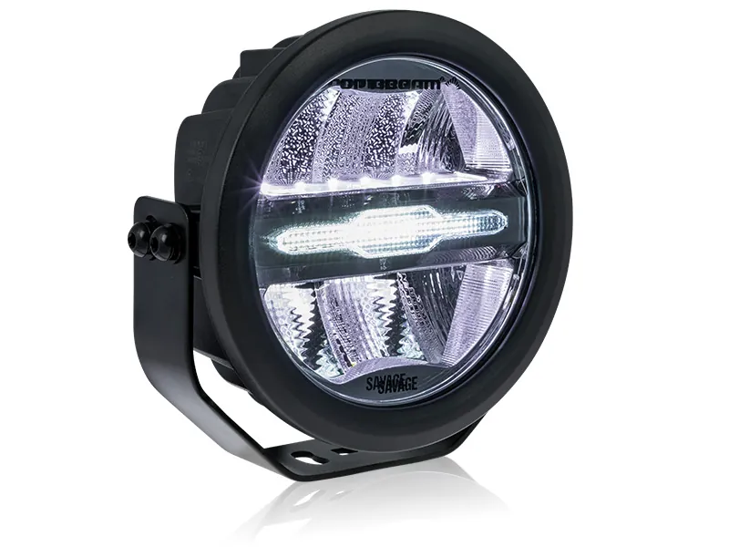 Optibeam Savage 7 - Okrągła Lampa LED Dalekosiężna 6200lm 9-36V z Podświetleniem - Zdjęcie 2