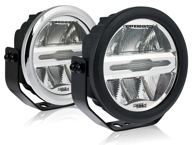 Optibeam Savage 7 - Okrągła Lampa LED Dalekosiężna 6200lm 9-36V z Podświetleniem - Zdjęcie 3