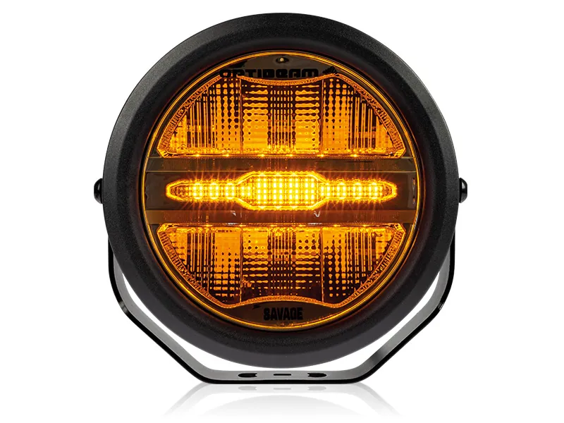 Optibeam Savage 7 - Okrągła Lampa LED Dalekosiężna 6200lm 9-36V z Podświetleniem - Zdjęcie 4