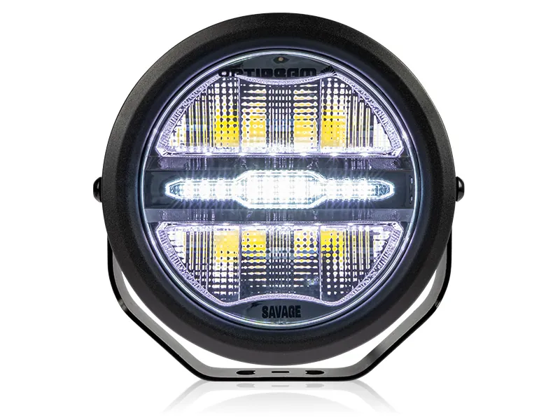 Optibeam Savage 7 - Okrągła Lampa LED Dalekosiężna 6200lm 9-36V z Podświetleniem - Zdjęcie 5