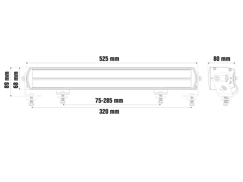Optibeam Super Captain Dual 600 – Listwa LED 52,5 cm 25000lm 9-36V z homologacją R112 - Zdjęcie 10