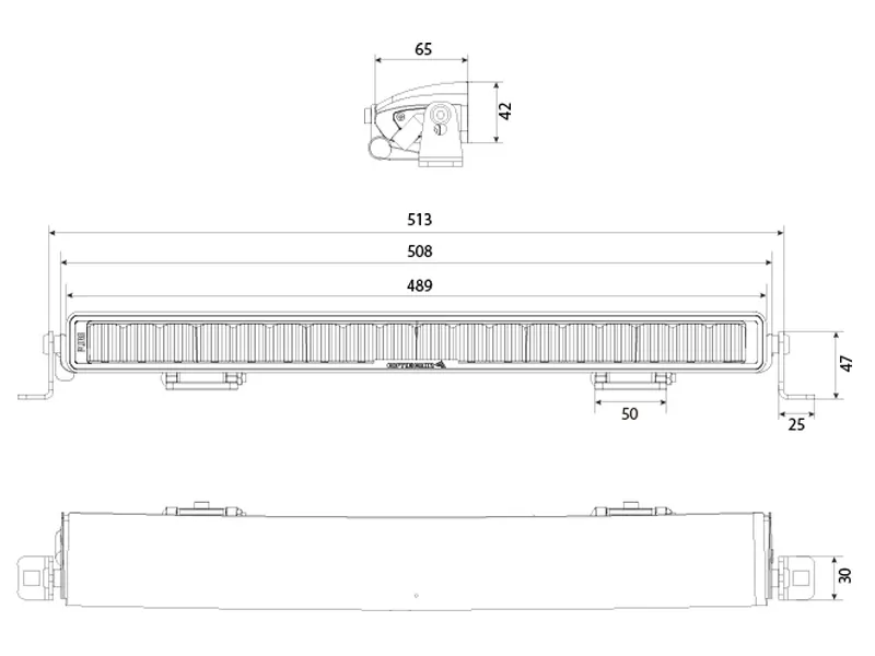 OPTIBEAM PURE 506 Listwa LED 50cm 19400lm 9-48V Double Up Boost - Zdjęcie 10