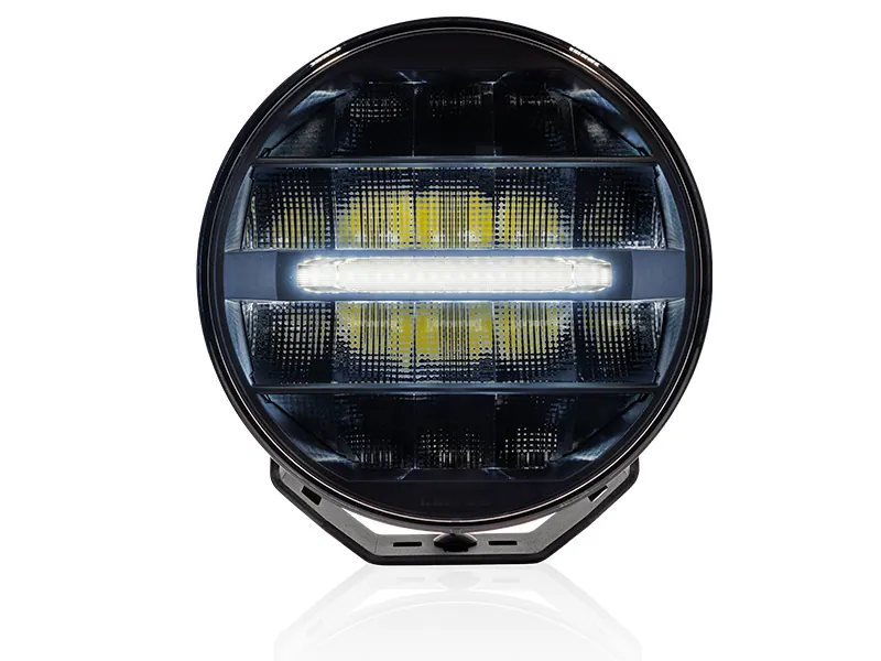 OPTIBEAM Elites 9 - Okrągła Lampa LED Dalekosiężna 11320lm 9-36V ø218mm - Zdjęcie 5