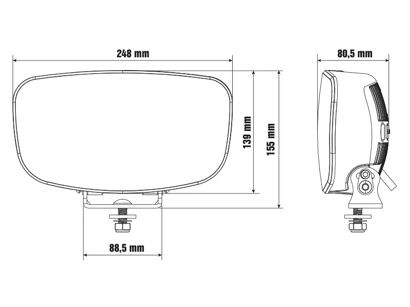 OPTIBEAM Elites Mega - Okrągła Lampa LED Dalekosiężna 7780lm 9-36V 329m - Zdjęcie 7