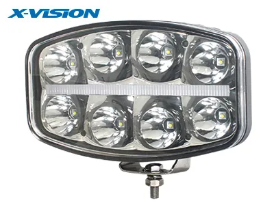 X-VISION QUADRATOR LED - Okrągła Lampa Dalekosiężna 8x8W CREE 6500lm 10-30V - Dalekosiezne.pl
