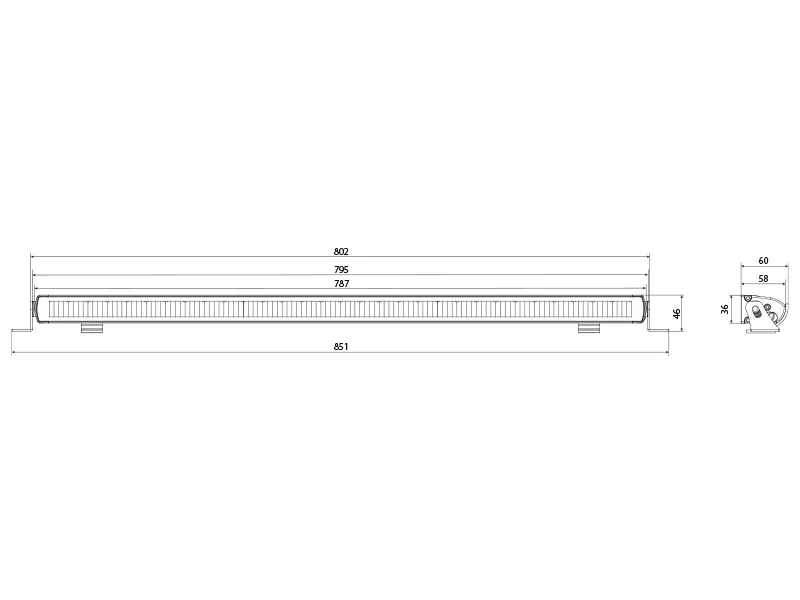 W-LIGHT Impulse 4.1 - Listwa LED 78,7cm 13500lm 11-32V z homologacją R112 - Zdjęcie 4