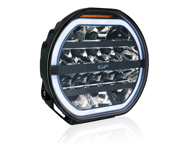W-Light Fury 9" - Okrągła Lampa LED 9000lm z Światłem Ostrzegawczym R65 12-48V - Zdjęcie 3