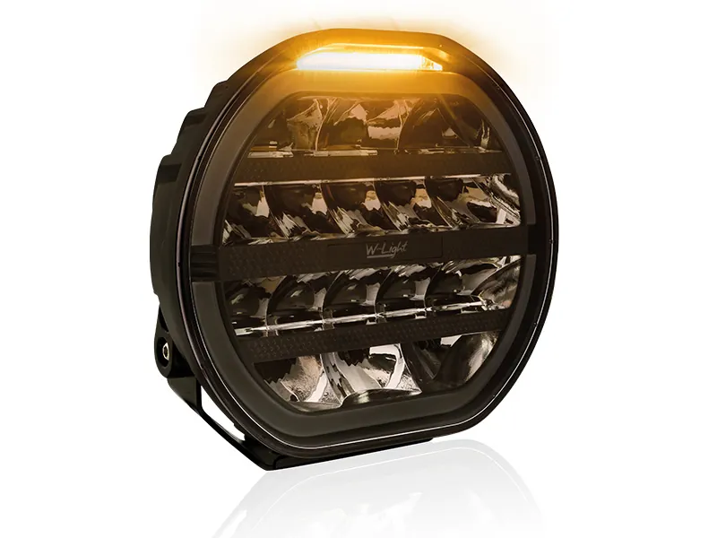 W-Light Fury 9" - Okrągła Lampa LED 9000lm z Światłem Ostrzegawczym R65 12-48V - Zdjęcie 4
