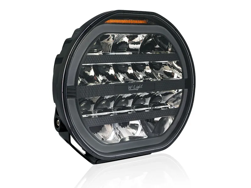 W-Light Fury 9" - Okrągła Lampa LED 9000lm z Światłem Ostrzegawczym R65 12-48V - Zdjęcie 5