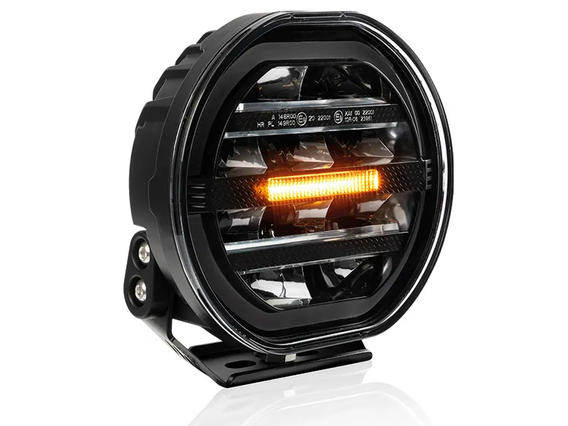 W-LIGHT Fury 7" - Okrągła Lampa LED Dalekosiężna 6700lm 12-48V z Ostrzeżeniem - Zdjęcie 3