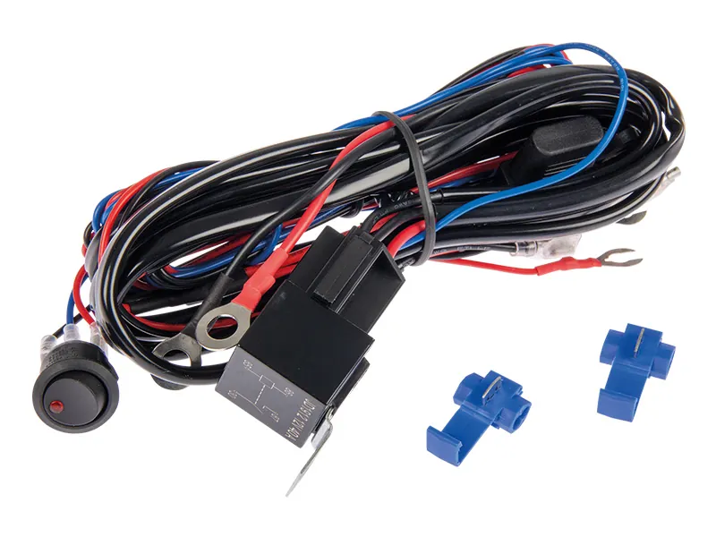 AUTOLINE Zestaw Montażowy do Lamp LED 12V - Przełącznik, Przekaźnik, Bezpiecznik 15A 160W - Zdjęcie 2