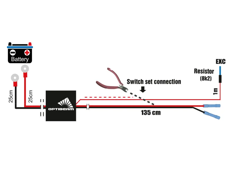 OPTIBEAM Wiring Kit WK040 - Uniwersalna Wiązka Elektryczna do Lamp Dodatkowych 12/24V - Dalekosiezne.pl