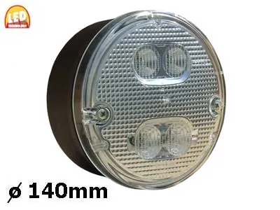 Lampa LED cofania i przeciwmgielna 140mm 12-24V - uniwersalna - Dalekosiezne.pl