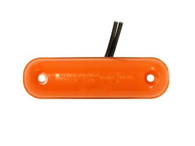 WAS Lampa obrysowa LED bursztynowa 12-24V z efektem NEON - homologacja E - Dalekosiezne.pl