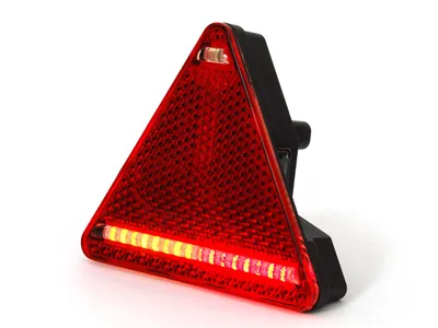 WAS Lampa tylna LED do przyczepy 10-36V lewa trójkątny reflektor IP66/68 - Dalekosiezne.pl