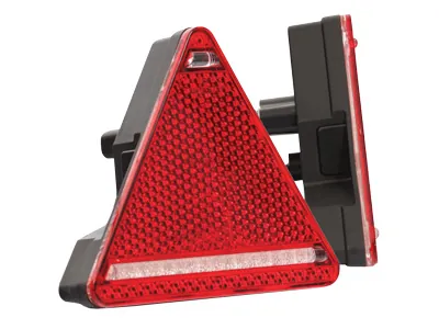 WAS Lampa tylna LED do przyczepy 10-36V trójkątny reflektor lewy 145x163mm - Dalekosiezne.pl