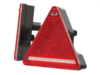 WAS Lampa tylna LED do przyczepy prawa 145x163mm 10-36V z trójkątnym odblaskiem - Dalekosiezne.pl