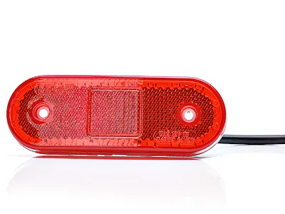 WAS Lampa Obrysowa Boczna LED Czerwona 12-24V z Homologacją ECE - Dalekosiezne.pl